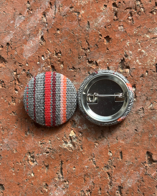 Vintage Fabric Button Pin