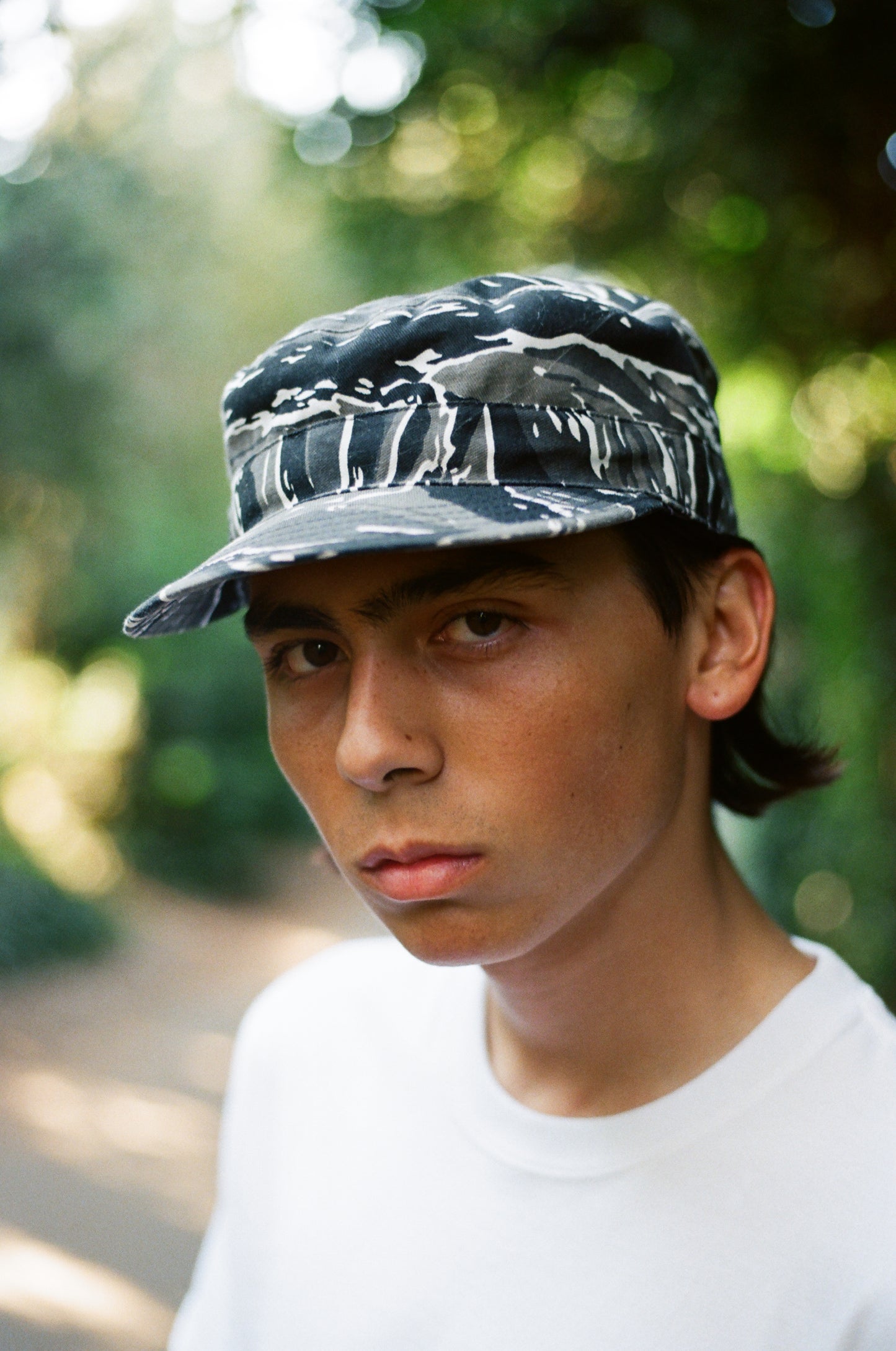 Tiger Striped Fitted Cap