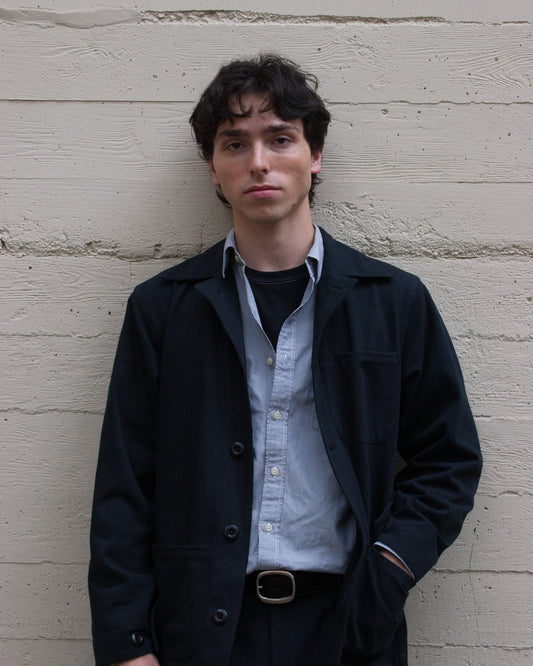 Voyager Chore Coat in Japanese Herringbone Denim