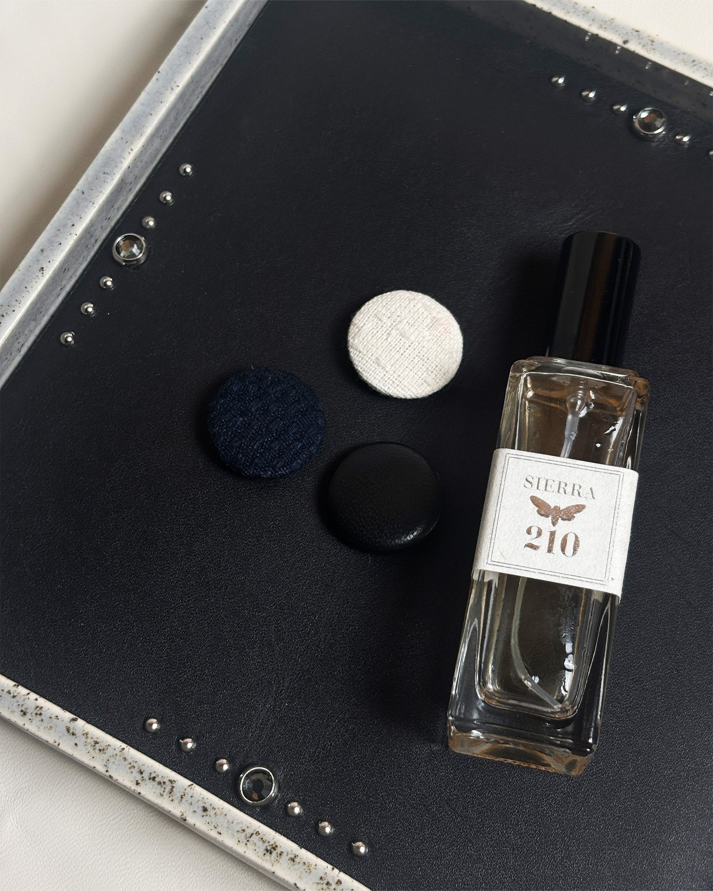 Ceramic Studded Leather Valet Tray