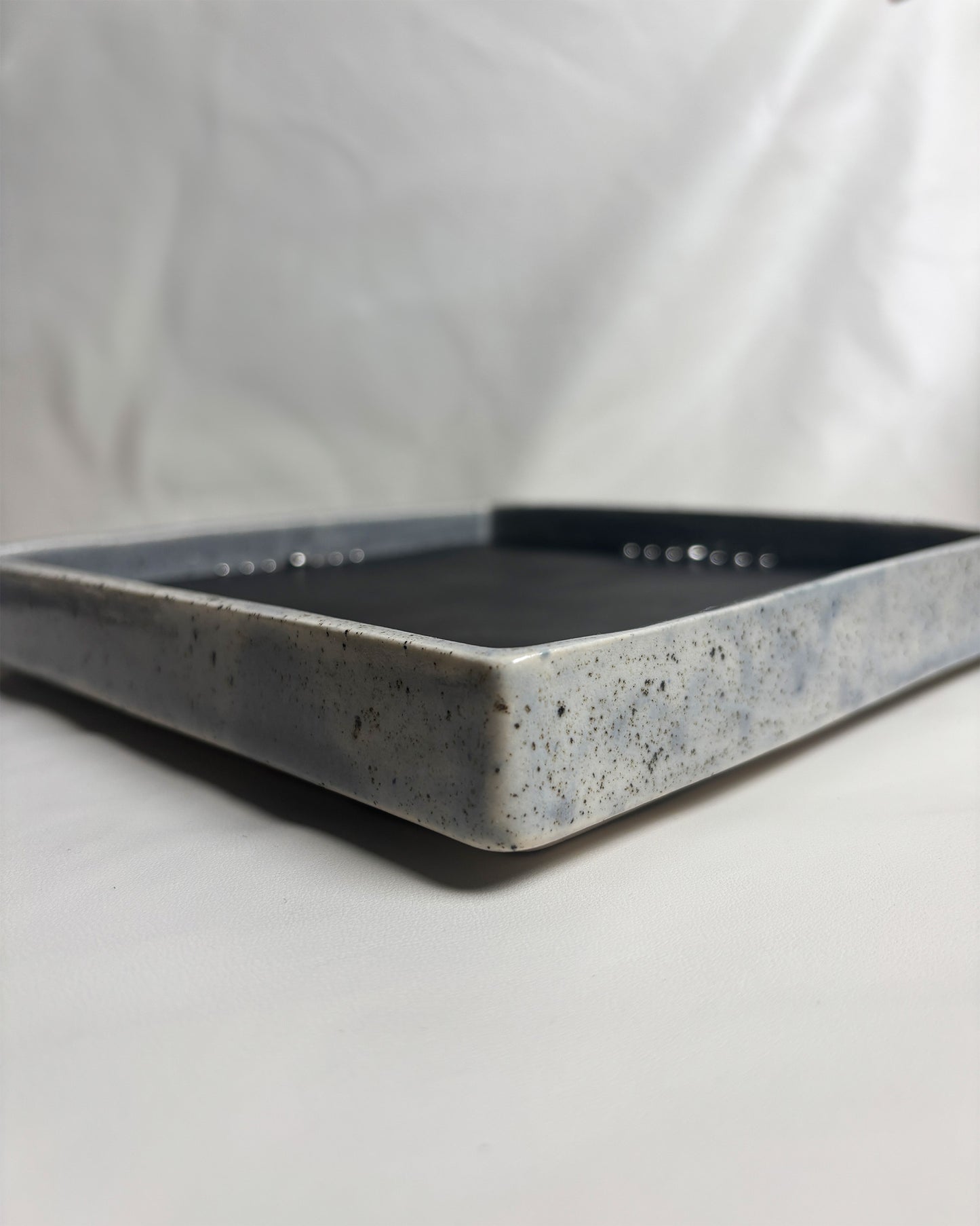 Ceramic Studded Leather Valet Tray